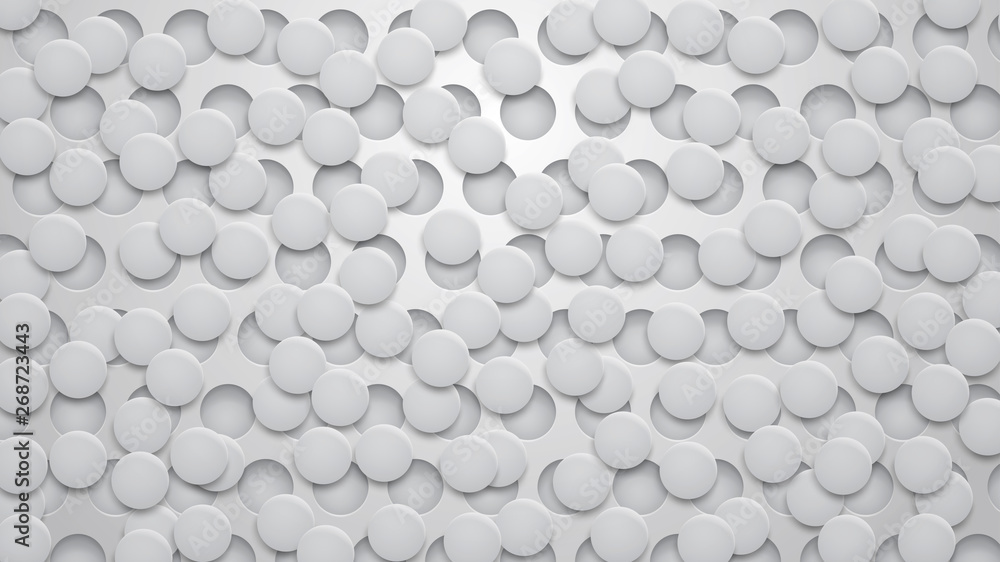 Abstract background of holes and circles with shadows in gray colors Abstract background of holes and circles with shadows in gray colors