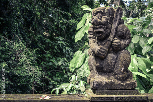 Traditional Balinese guardian statue