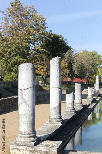 Roman ruins in Saint Romain en Gal, France photo