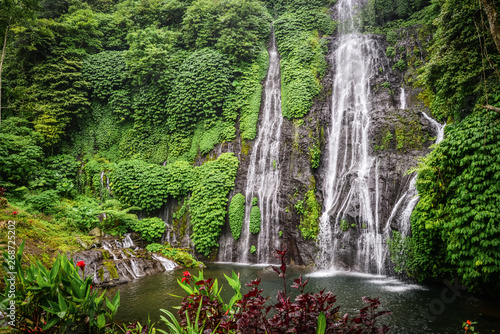 Fototapeta Naklejka Na Ścianę i Meble -  Banyumala twin waterfall in Bali, Indonesia.