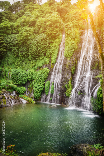 Banyumala twin waterfall in Bali  Indonesia.