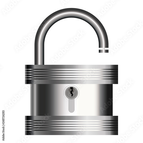 Metal lock, vector illustration