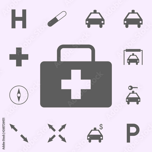 pharmacy location icon. signs of pins icons universal set for web and mobile