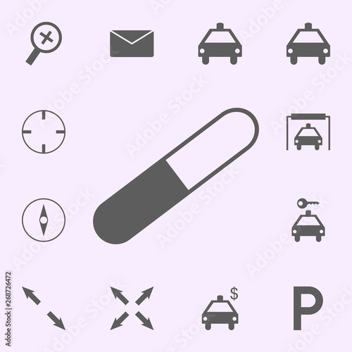 pharmacy location icon. signs of pins icons universal set for web and mobile
