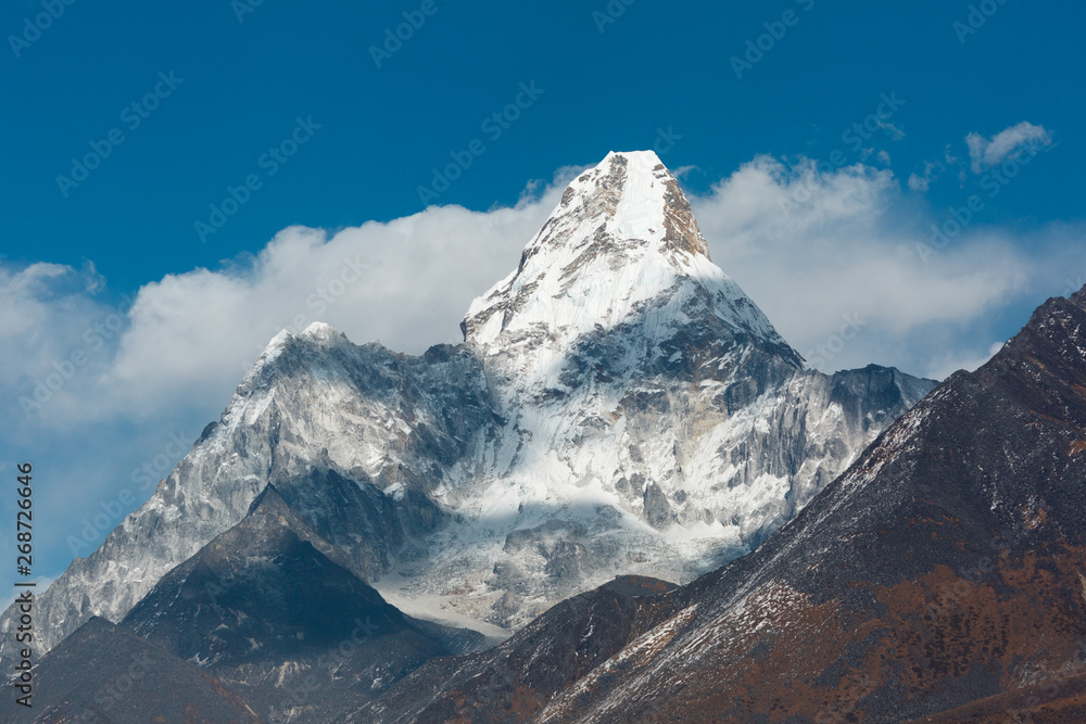 Everest trekking. Mountain Ama Dablam Nepal