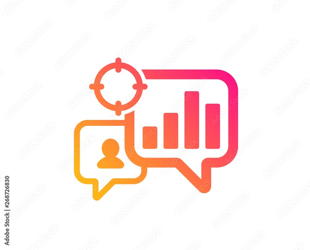 Seo statistics icon. Search engine optimization sign. Analytics chart symbol. Classic flat style. Gradient seo statistics icon. Vector Seo statistics icon. Search engine optimization sign. Analytics chart symbol. Classic flat style. Gradient seo statistics icon. Vector