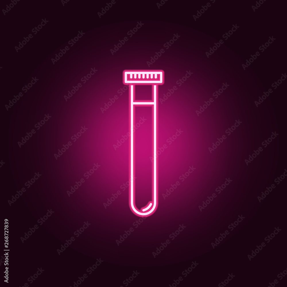 vial neon icon. Elements of Medecine set. Simple icon for websites, web design, mobile app, info graphics vial neon icon. Elements of Medecine set. Simple icon for websites, web design, mobile app, info graphics