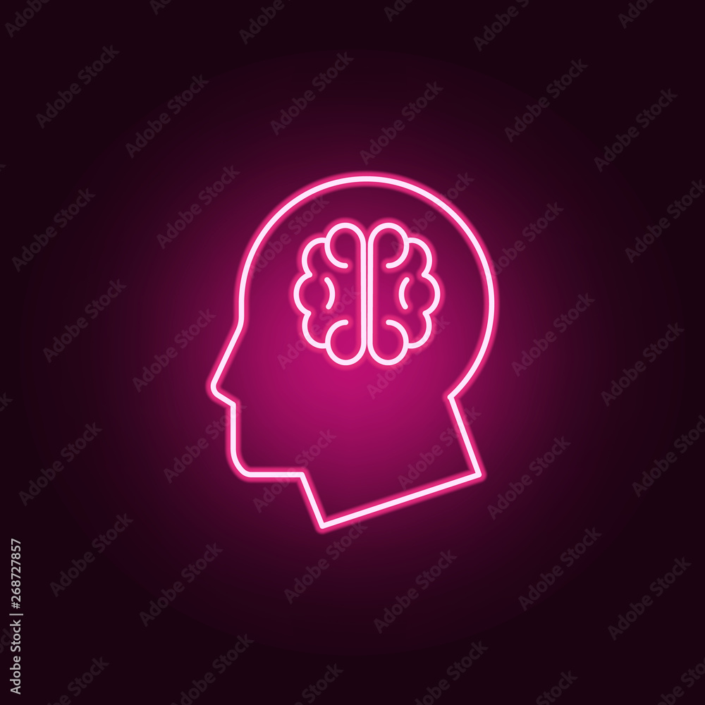 brain neon icon. Elements of Medecine set. Simple icon for websites, web design, mobile app, info graphics brain neon icon. Elements of Medecine set. Simple icon for websites, web design, mobile app, info graphics