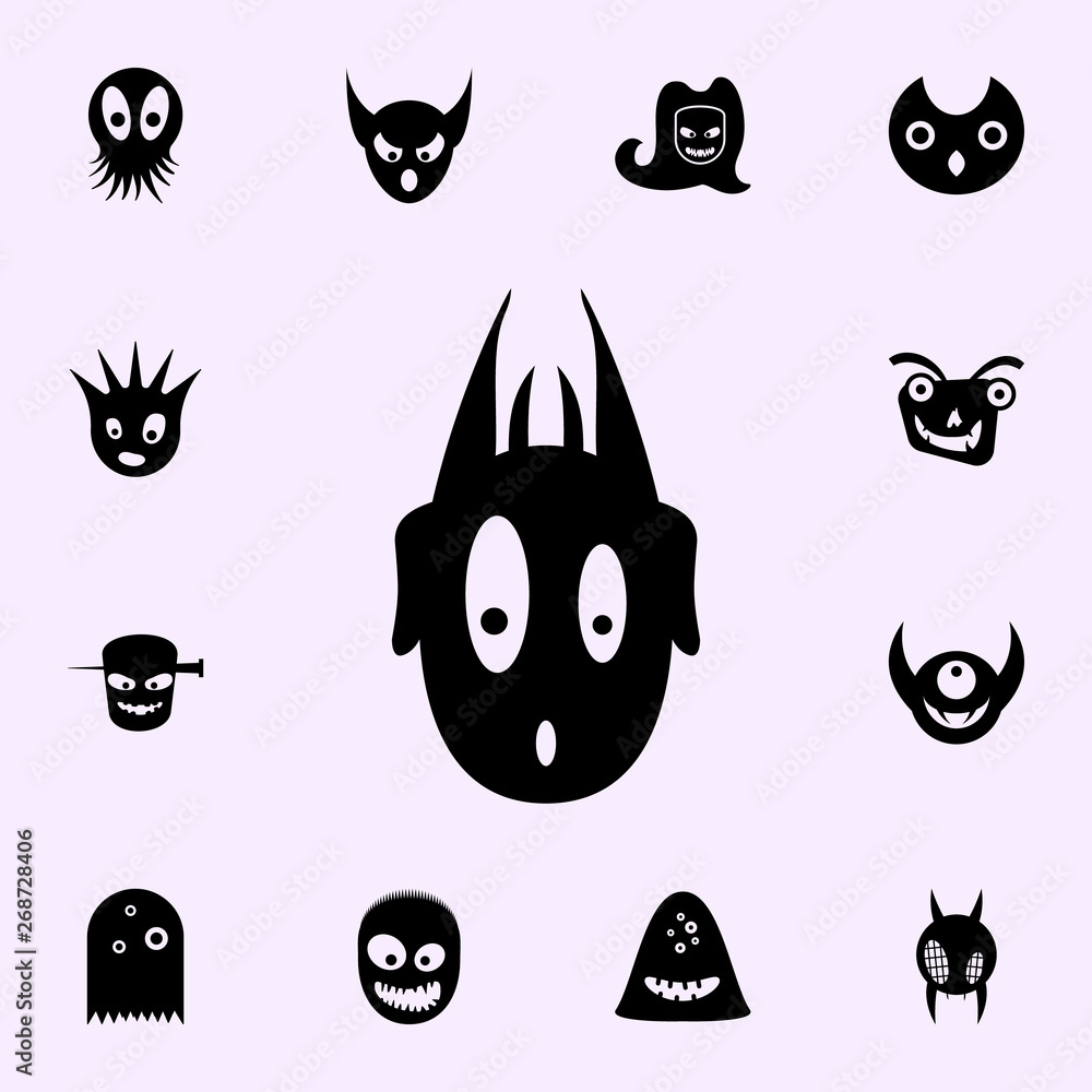 monster icon. monsters icons universal set for web and mobile