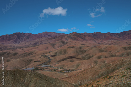 fuerteventura - canary islands, mountainous landscape