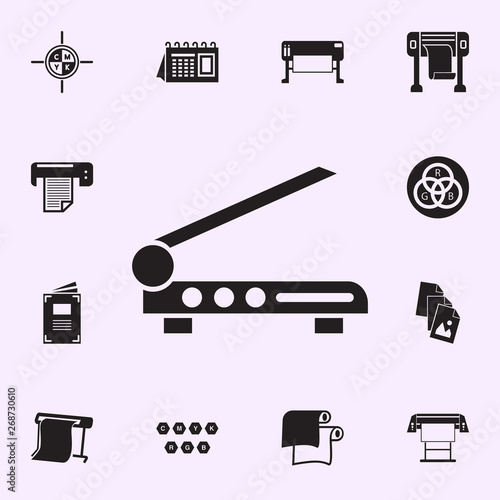 cutting edge cutter icon. Print house icons universal set for web and mobile