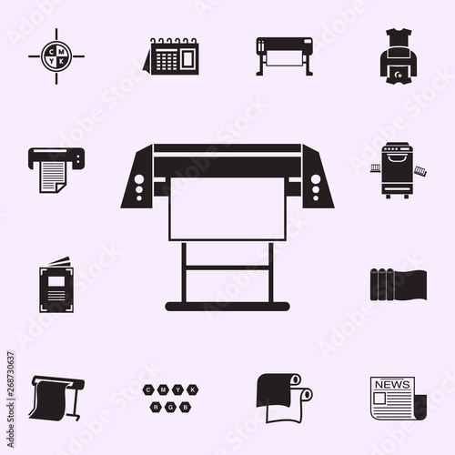 large printer icon. Print house icons universal set for web and mobile