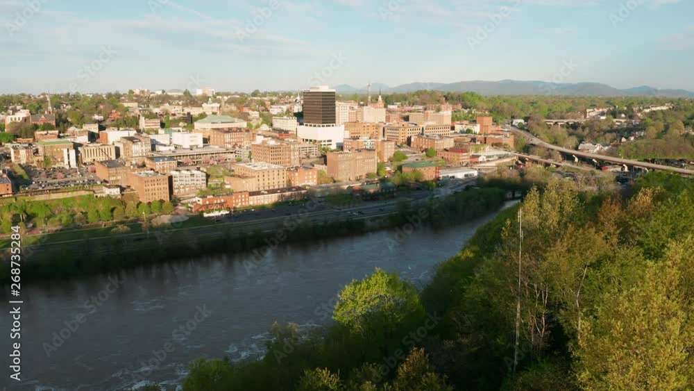 The Rising Sun Begins To Light Up Downtown Lynchburg Virginia The Rising Sun Begins To Light Up Downtown Lynchburg Virginia