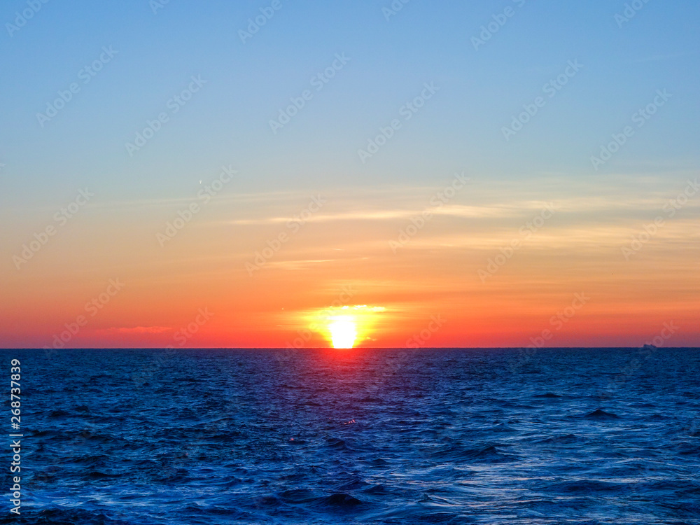 Beautiful sunrise at sea Beautiful sunrise at sea