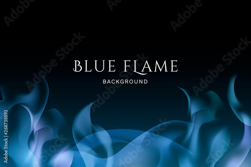 Blue flame background