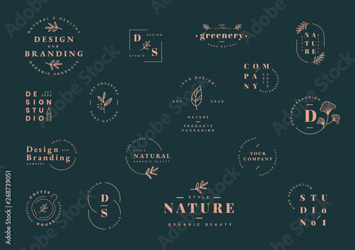 Logo design set