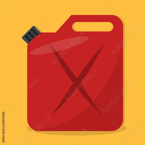 jerrican full of gasoline vector illustration