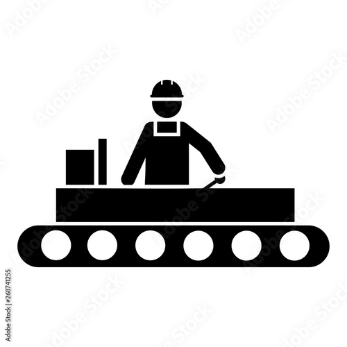 Factory, manufacturing, production, worker, man icon. Element of manufacturing icon. Premium quality graphic design icon. Signs and symbols collection icon for websites, web design