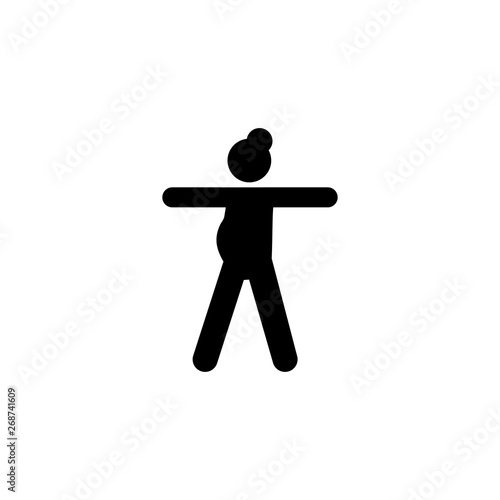 Yoga, mother, practice, pregnant icon. Element of maternity icon. Premium quality graphic design icon. Signs and symbols collection icon for websites, web design, mobile app