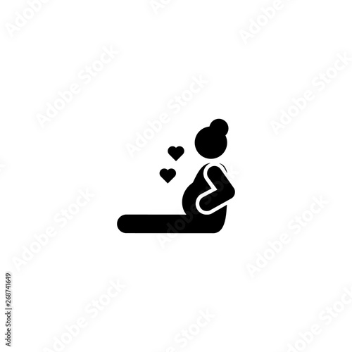Mother, happy, pregnant icon. Element of maternity icon. Premium quality graphic design icon. Signs and symbols collection icon for websites, web design, mobile app