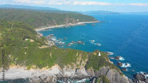 scenic highway winding its path along beautiful coastline photo