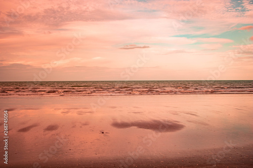 sunset on beach © Keison