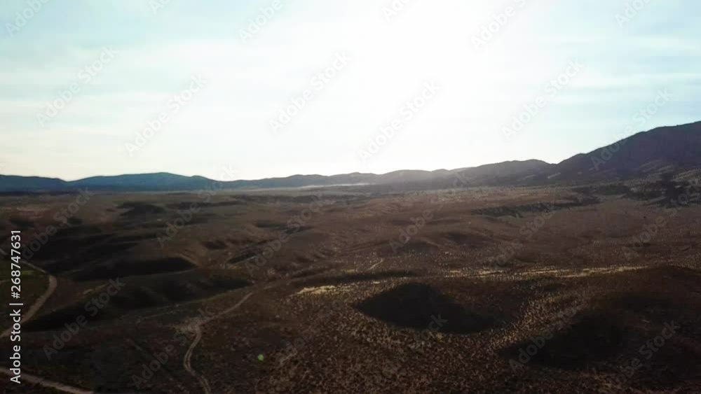 Desert Highway at sunset and dusk with a snake river and plateaus from a drone in 1080p summer of 2018 Desert Highway at sunset and dusk with a snake river and plateaus from a drone in 1080p summer of 2018