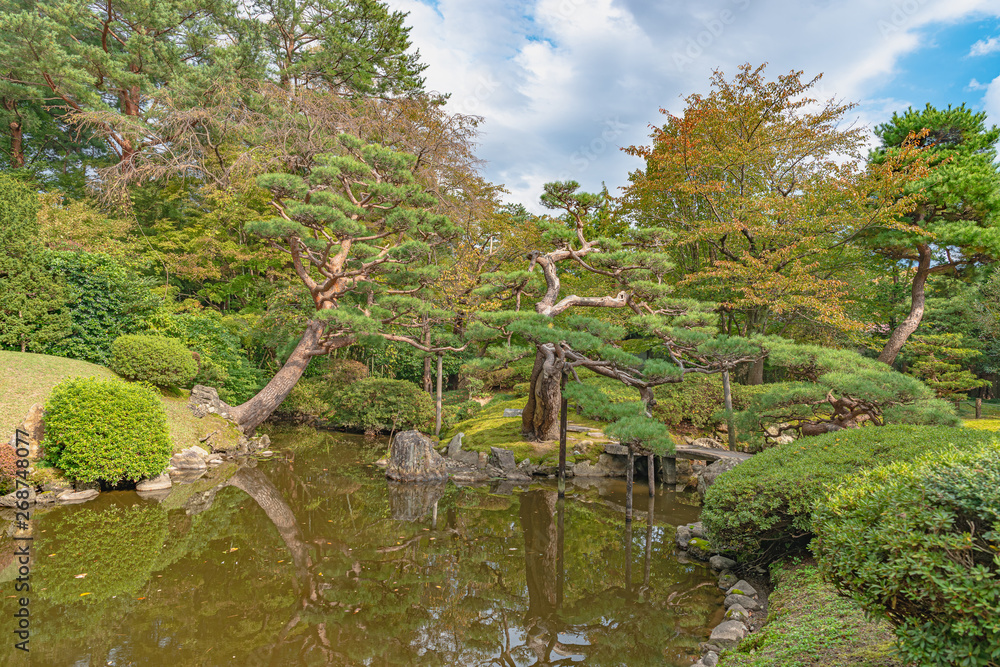 Naklejka premium 鶴岡市 酒井氏庭園