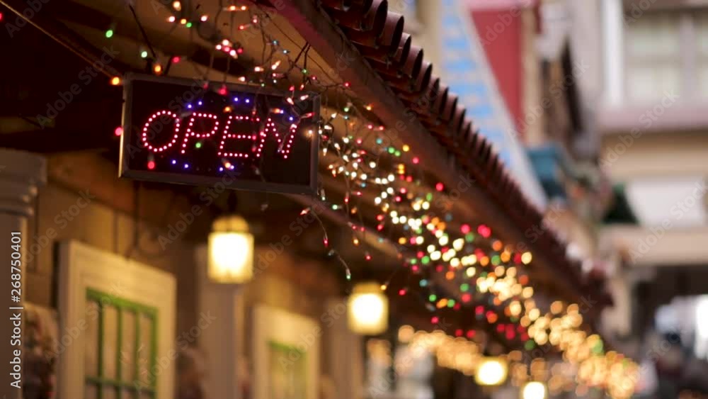 Open Sign in the City Open Sign in the City