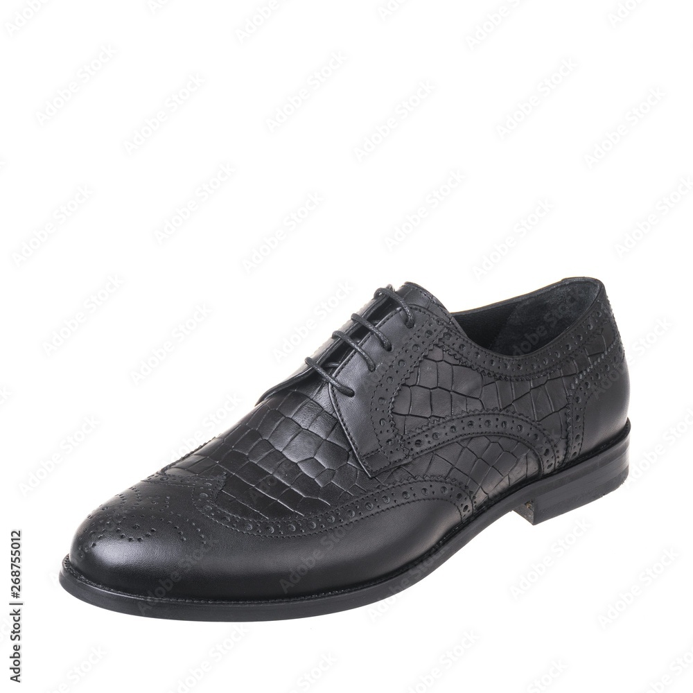 Men classic elegance shoes white isolated background Men classic elegance shoes white isolated background