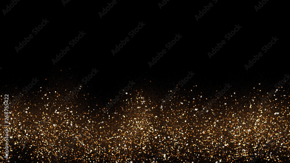 dark brown background with small particles gathered into light waves golden yellow shadows spread throughout the area and areas with deep contrast.