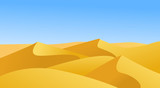 landscape with desert vector illustration