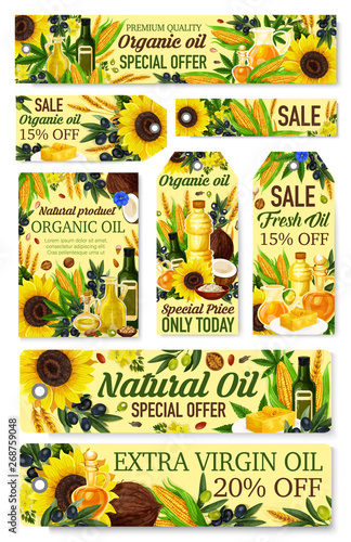 Organic natural cooking oils grocery store sale