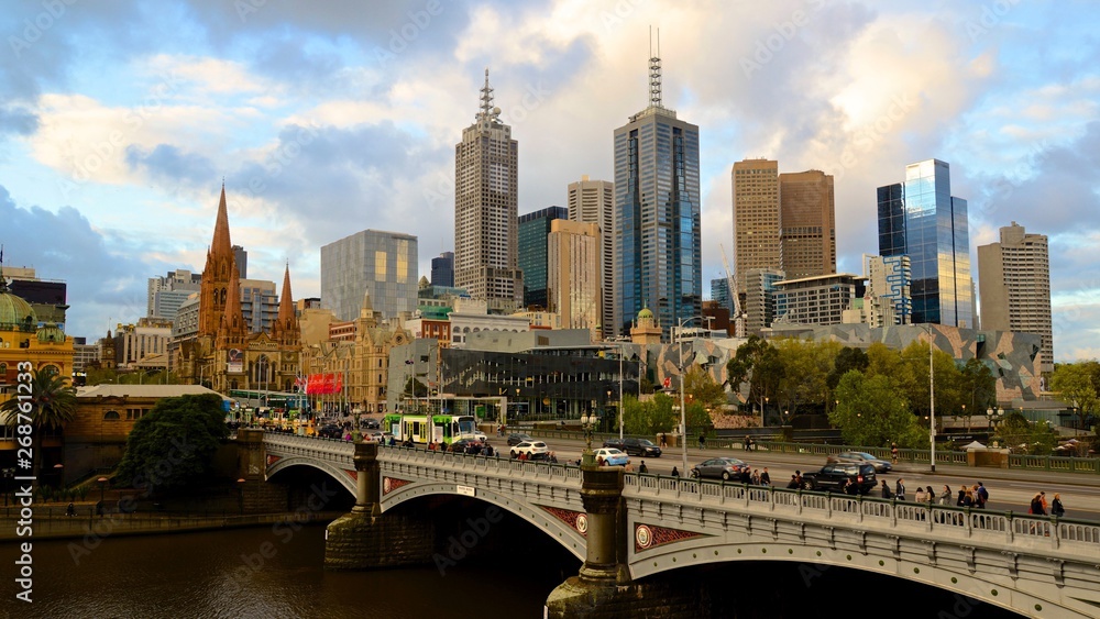 Naklejka premium City of Melbourne, Australia
