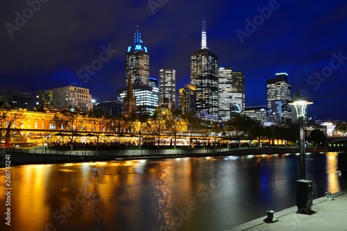 Wallpaper Mural Melbourne city skyline at night Torontodigital.ca