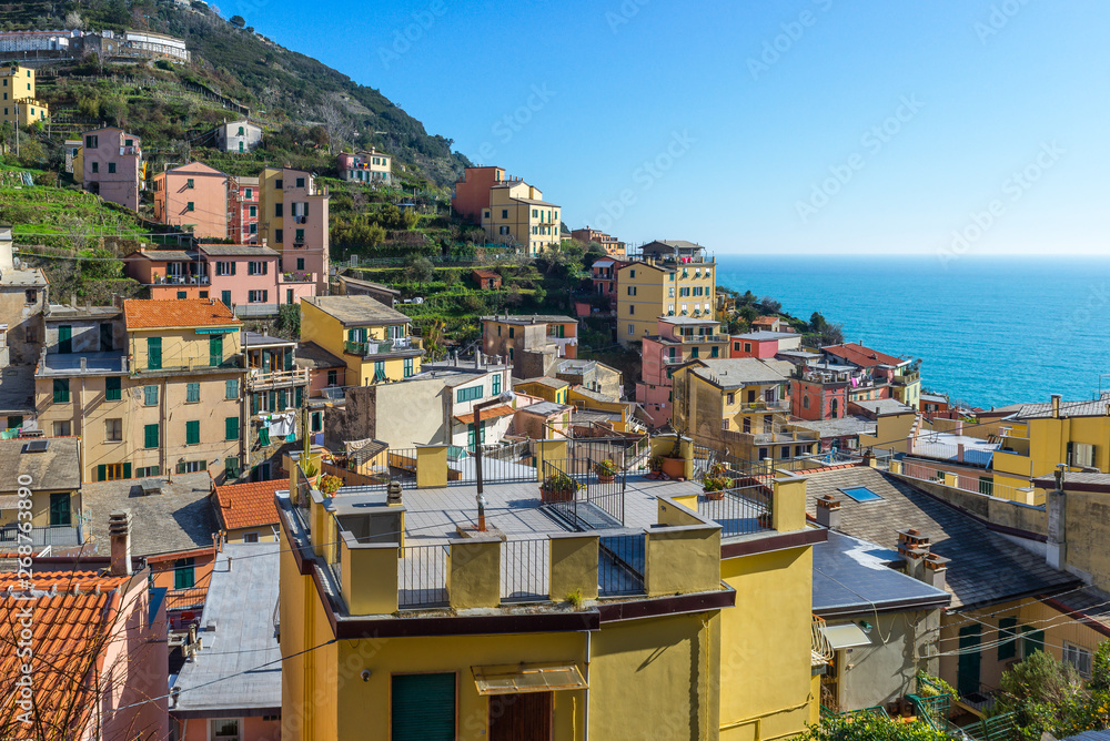 Riomaggiore village, Cinque Terre, Italy