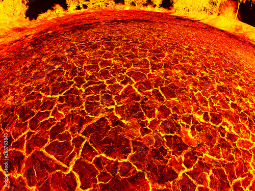 red lava and texture background.