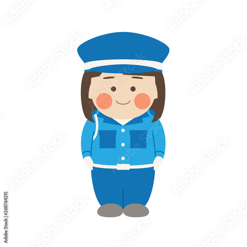女性キャラクター警備員