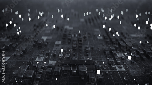 Abstract sci-fi structure 3...