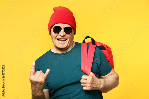 Portrait of stylish senior ...