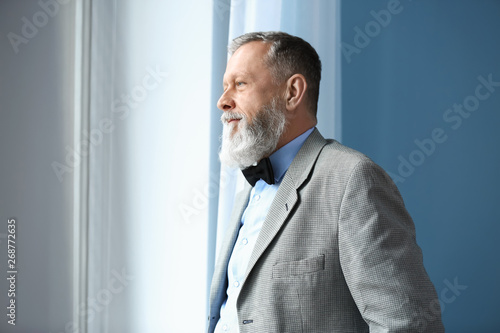 Portrait of handsome senior...