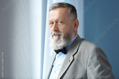 Portrait of handsome senior...