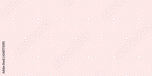 Background pattern geometric diamond design pink colors seamless vector.