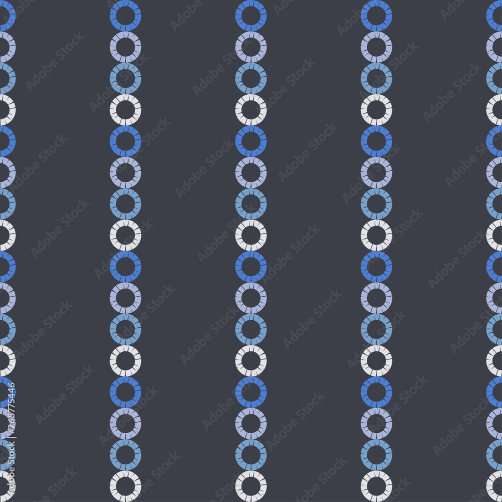 Fototapeta premium Polka dots seamless pattern. Mosaic of ethnic figures. Patterned texture. Geometric background. Can be used for wallpaper, textile, invitation card, wrapping, web page background.