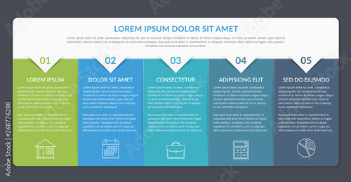 Infographic Template with 5 Steps