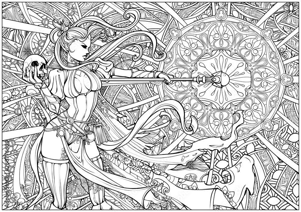 Coloring page for adults beautiful - 1000 F 268776690 TfkbzZyK5I9rA5kEwJmHzBeJVHJm7gVR 