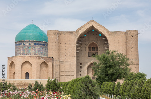 Ancient Mosque, Mausoleum of Khoja Ahmed Yasawi, Turkestan, Kazakhstan photo