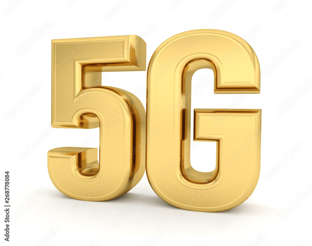 Obraz premium 5G network technology internet wireless text 