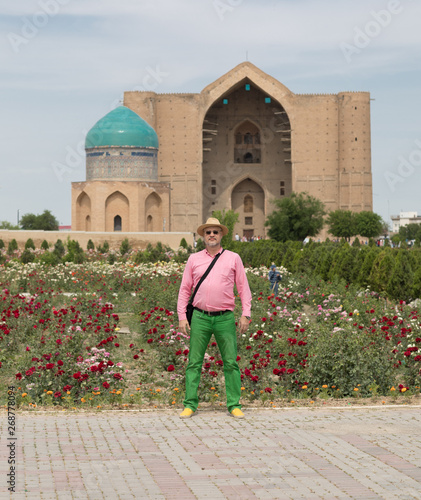 Ancient Mosque, Mausoleum of Khoja Ahmed Yasawi, Turkestan, Kazakhstan photo