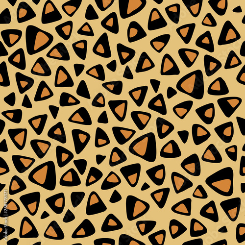 Leopard seamless texture, imitation. Vector leopard skin repeat pattern.